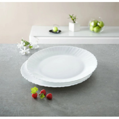 Plat rond plat 30 cm feston